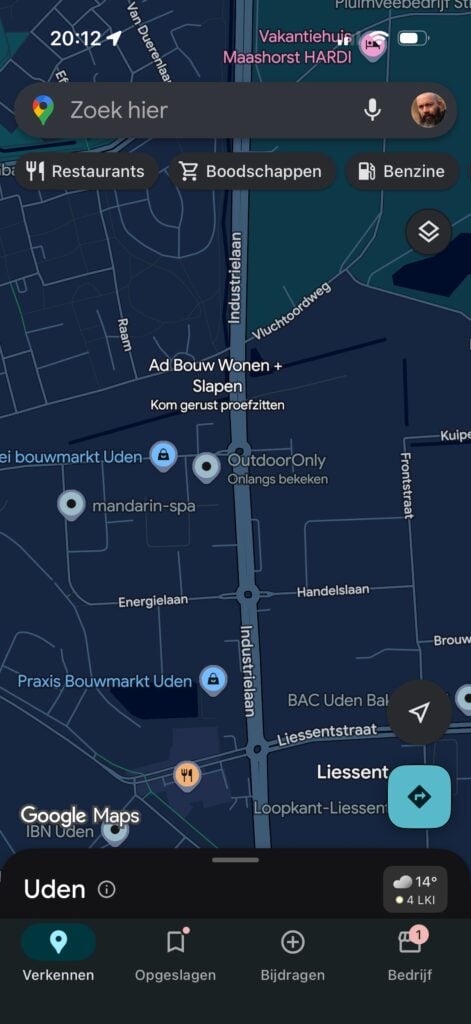Google maps kaarten downloaden - stap 1
