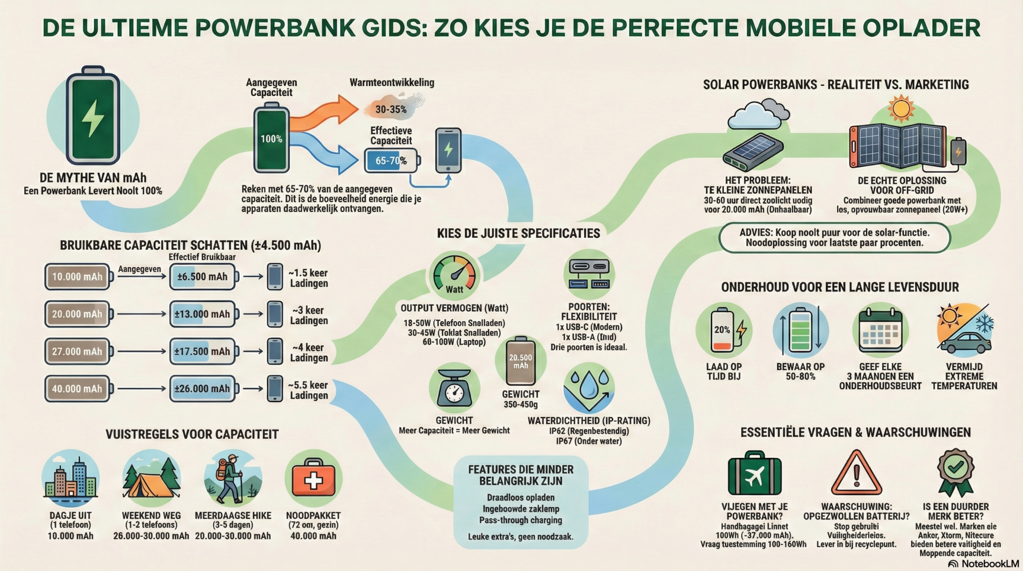 Welke powerbank heb ik nodig?  Infographic