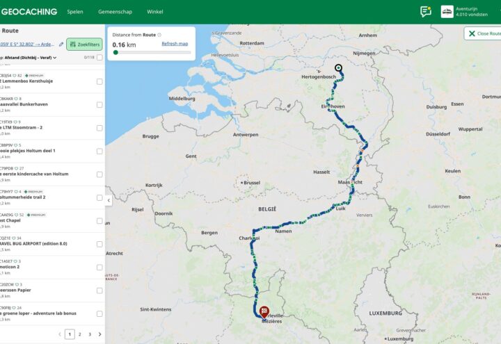 Geocaching-routes