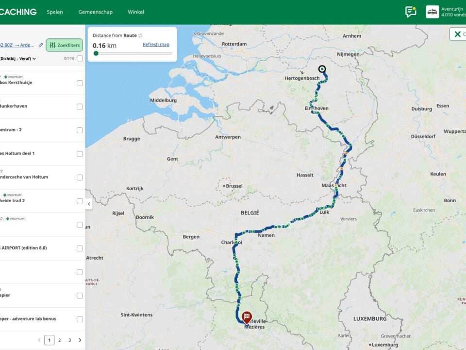 Geocaching heeft nu een routeplanner voor caches onderweg 1 Geocaching-routes
