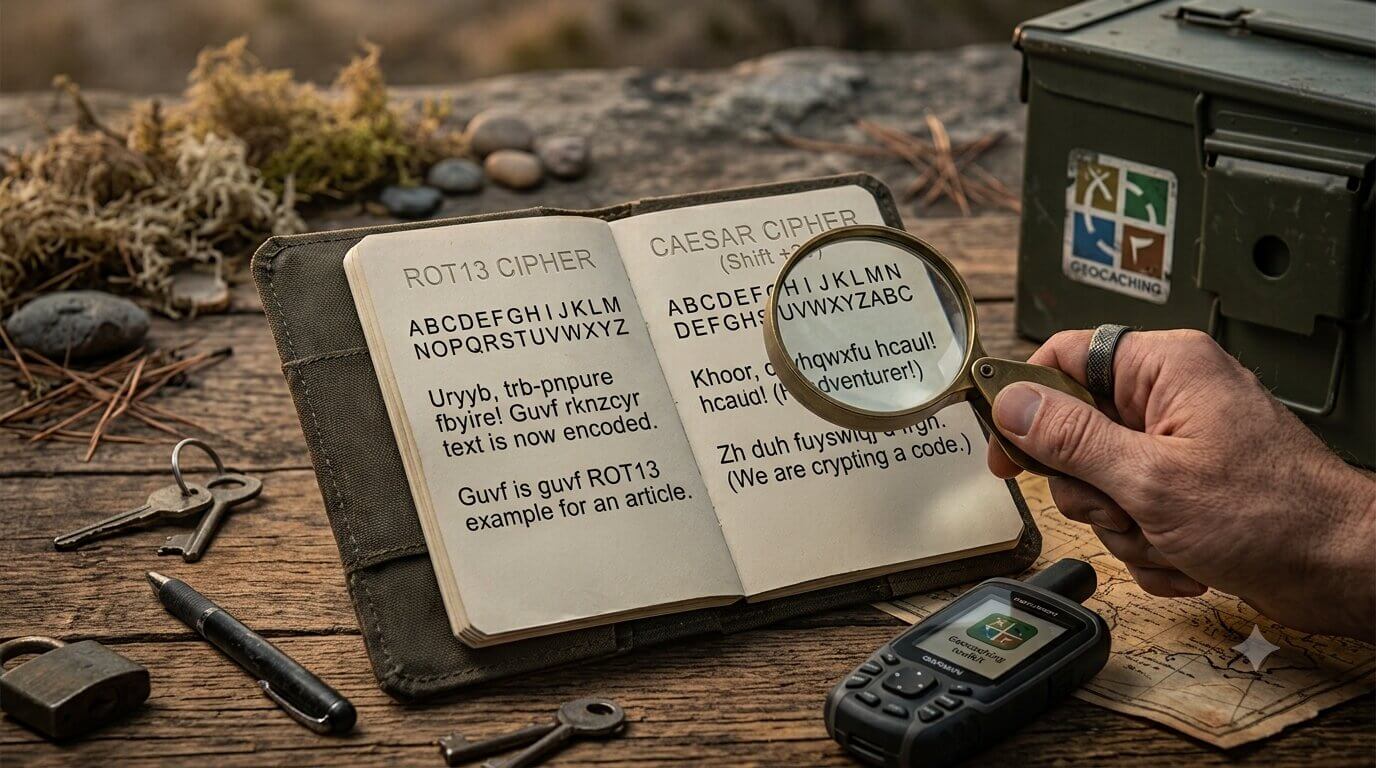 Geocache codes: welke je tegenkomt en hoe je ze kraakt 2 ROt13 caesar code