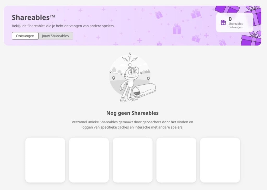 ontvangen shareables